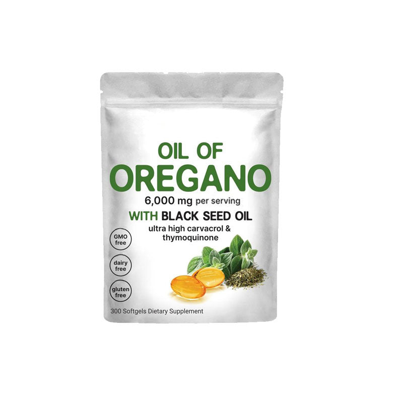 Mikro-Inhaltsstoffe: Oreganoöl mit Schwarzkümmelöl, 300 Weichkapseln