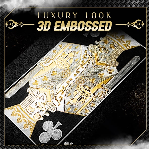 Schwarz-Goldene Luxus-Spielkarten