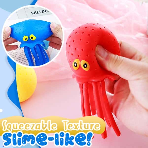 Wassersprühender Oktopus-Quetschspielzeug