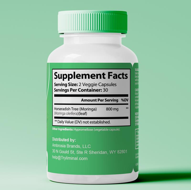 Rosabella Moringa Kapseln (800 mg) zur Unterstützung des Immunsystems, Darmgesundheit & Vitamine