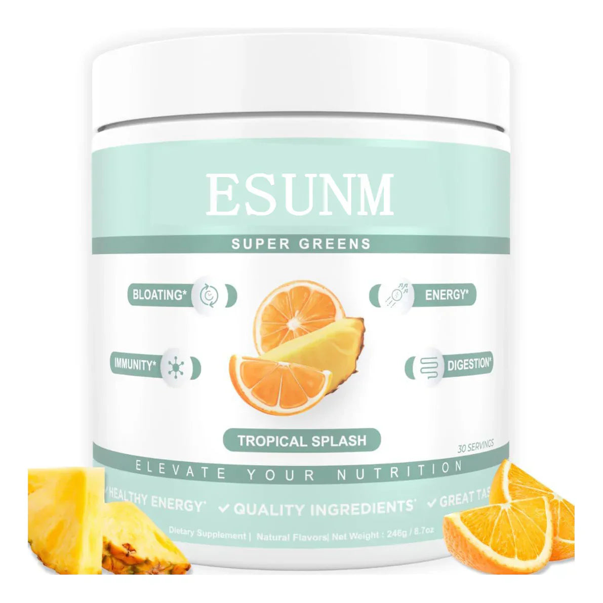 Verdauungsgesundheit für Frauen, Linderung von Blähungen, Darmgesundheit, Hautpflege, mit Spirulina (Tropical Splash), Nahrungsergänzungsmittel