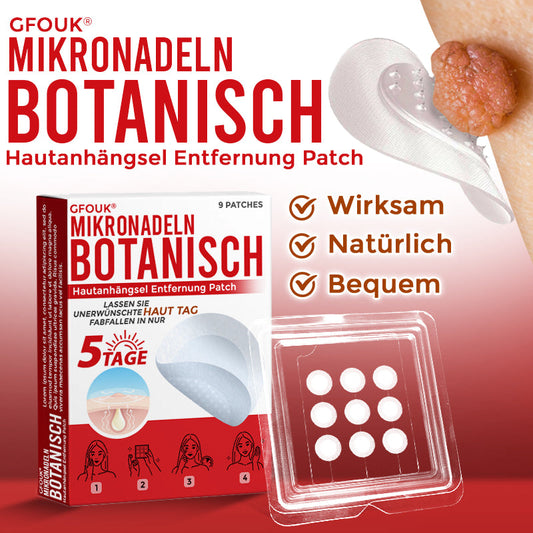 GFOUK® Mikronadeln Botanisch Hautanhängsel Entfernung Patch 🇩🇪 Hergestellt in Deutschland