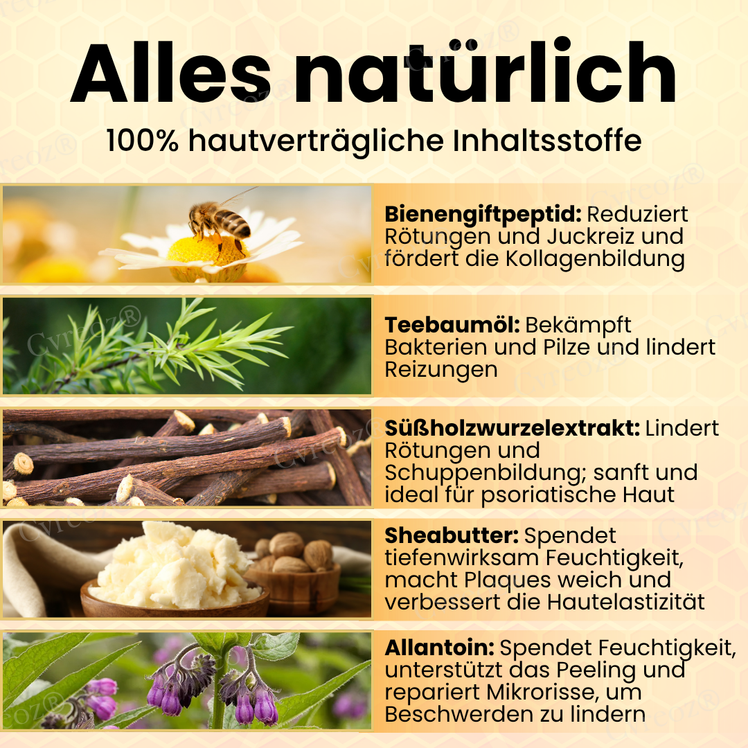 Cvreoz® Bienengift Psoriasis Behandlung Creme