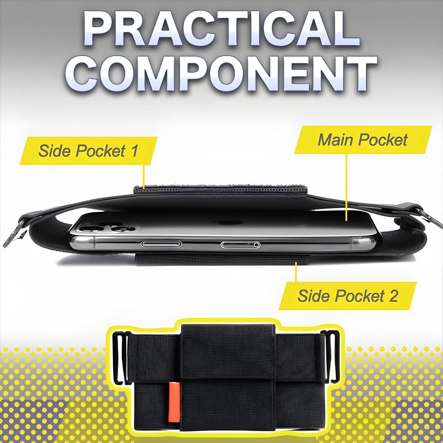 Elastische Handytasche für Sport und Reisen