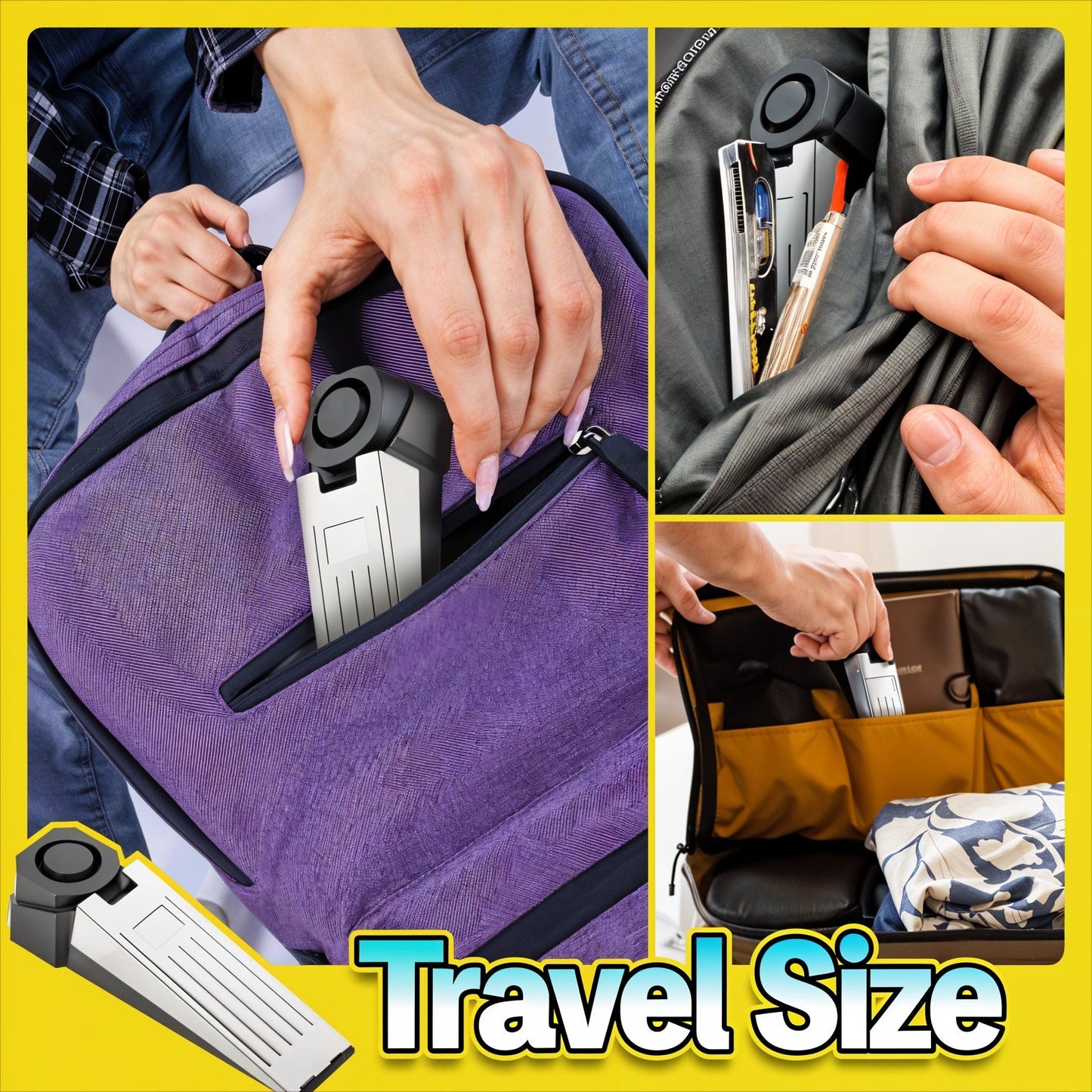 Reisesicherheits-Türstopper mit Alarm