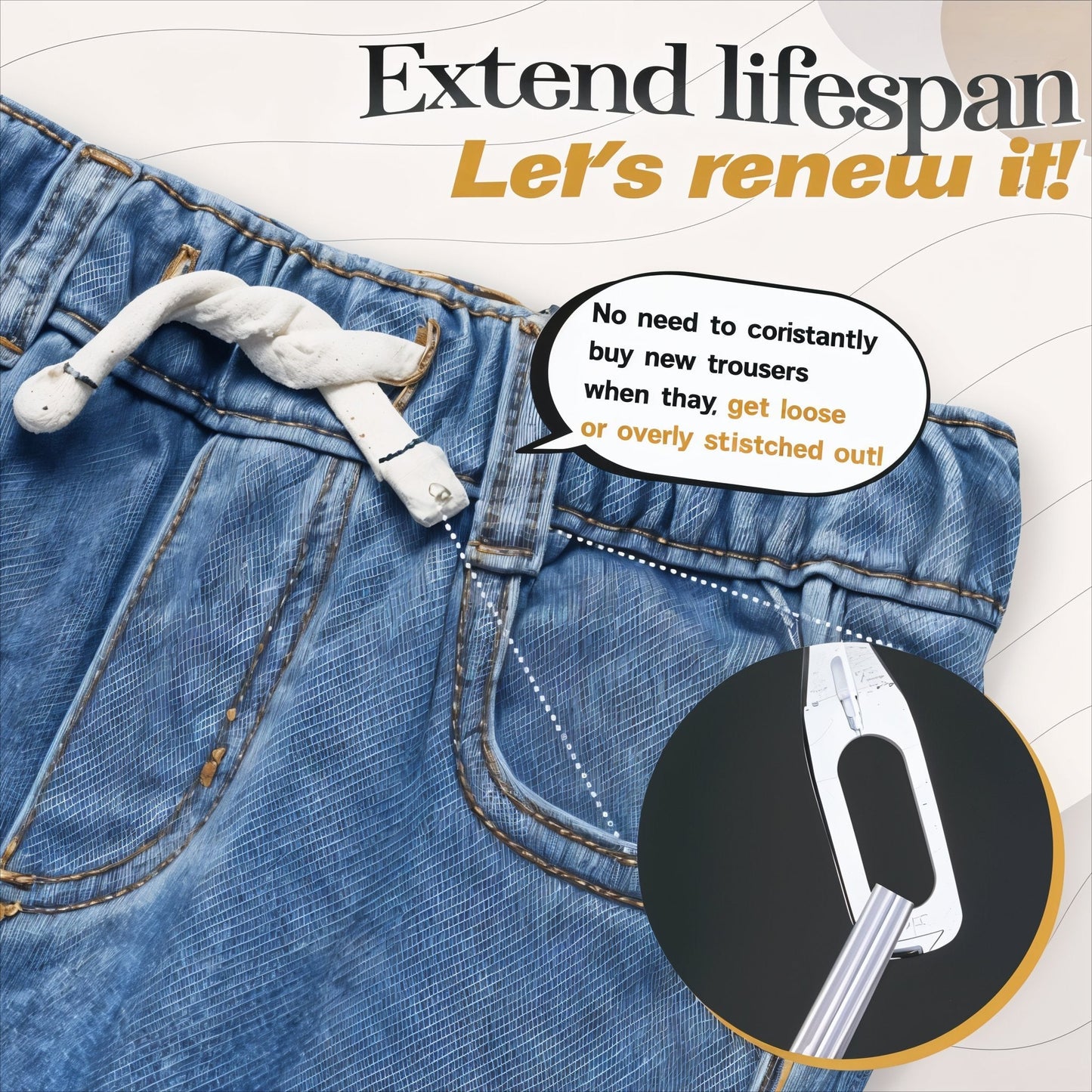 Easy Waistband Kordelzug-Einfädler